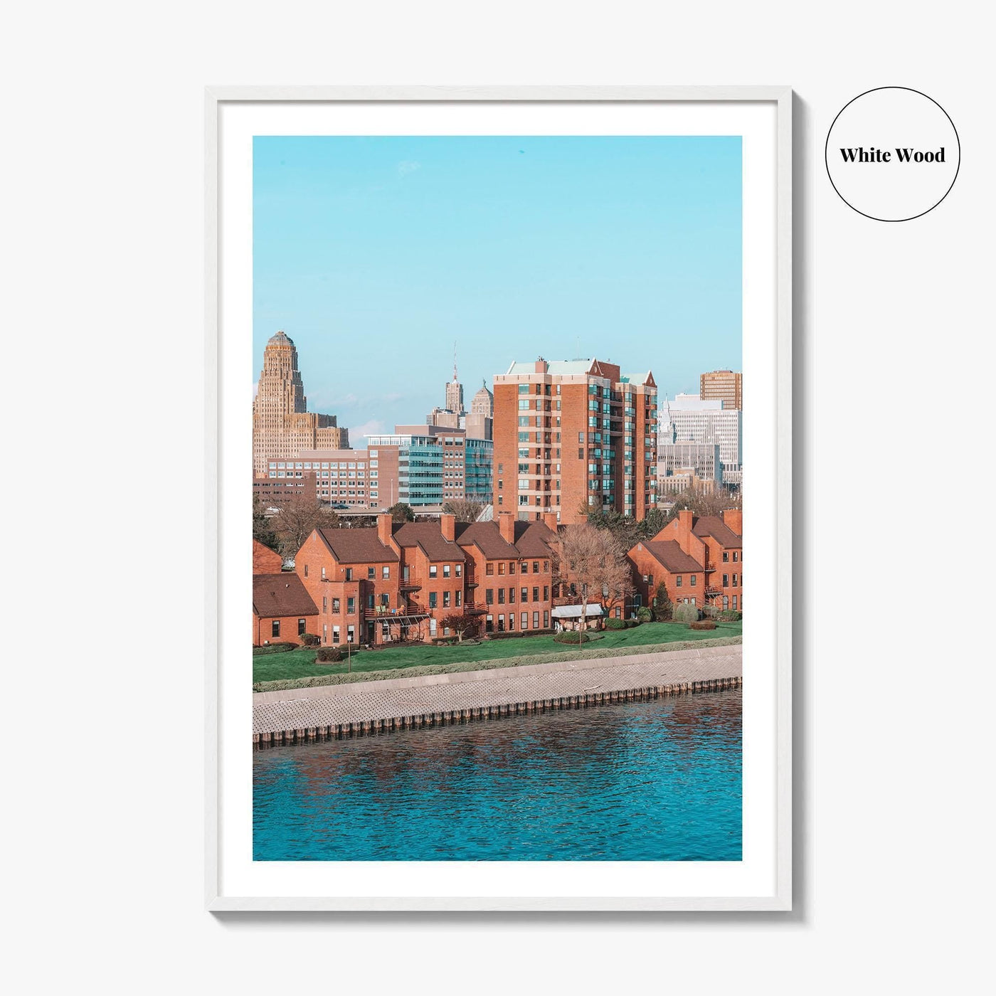 Buffalo Skyline Fine Art Photo Print, New York, NY, USA Wall Decor Poster