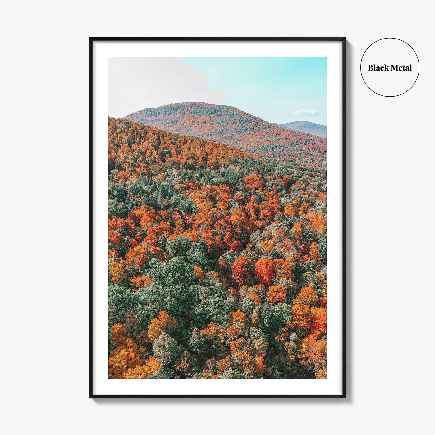 Catskill Mountains Fine Art Photo Print, Fall Foliage, Five State Lookout, New York