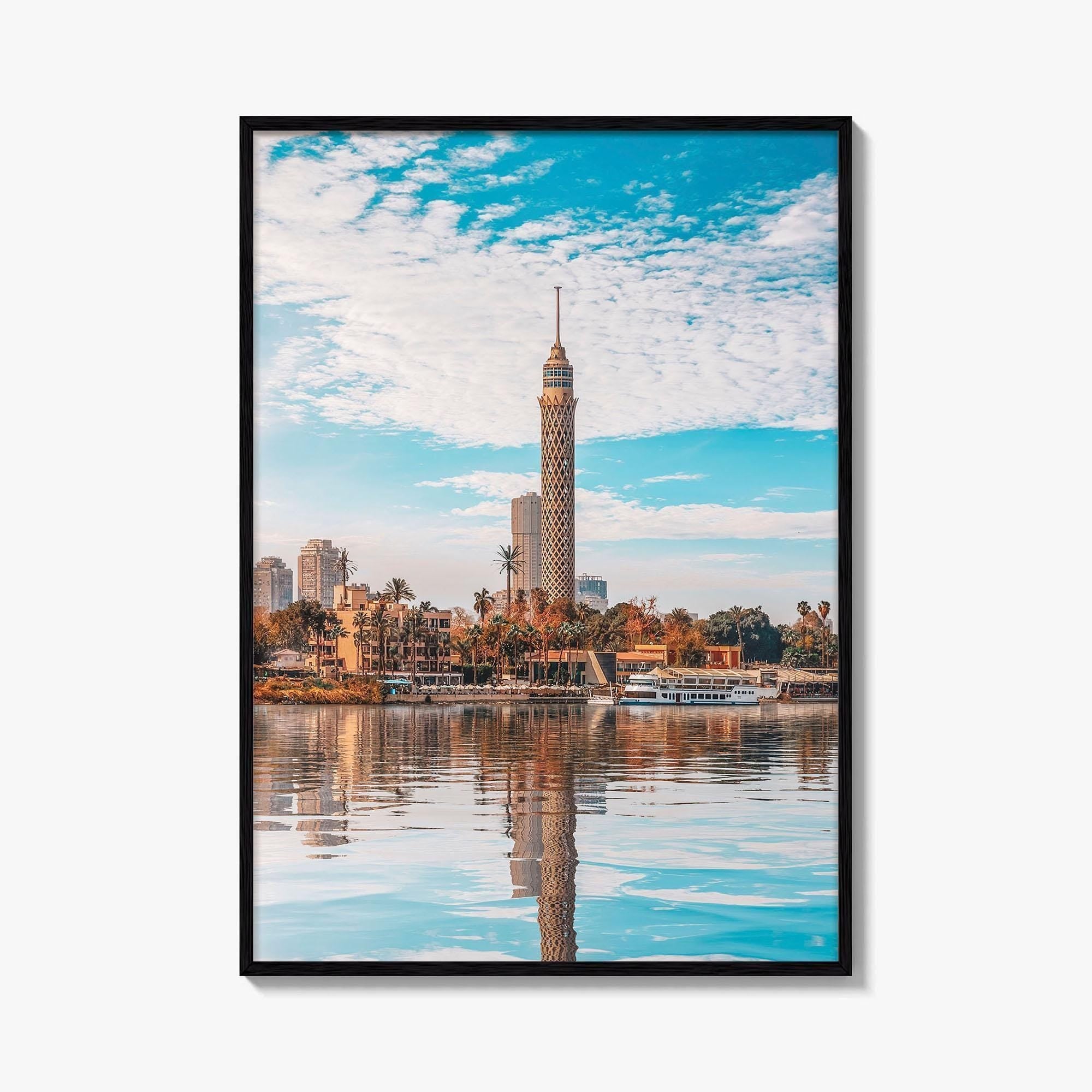 Cairo Fine Art Photo Print, Cairo Tower, Nile River, Gezira, Egypt Wall Poster