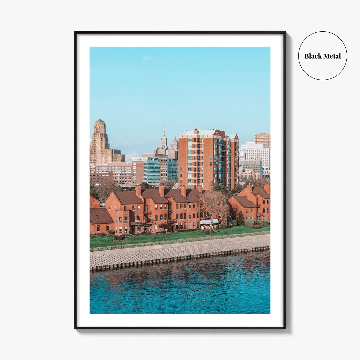 Buffalo Skyline Fine Art Photo Print, New York, NY, USA Wall Decor Poster