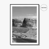 Capitol Reef Black and White Fine Art Photo Print, Utah Poster, USA Art
