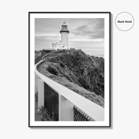 Byron Bay Black and White Fine Art Photo Print, NSW, Australia Wall Decor, Poster