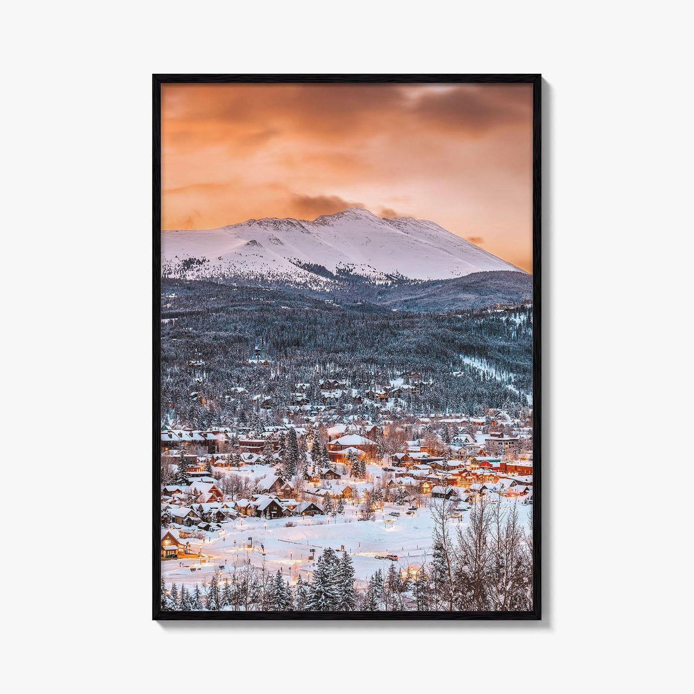 Breckenridge Skyline Fine Art Photo Print, Colorado Wall Poster, CO USA