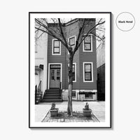 Bushwick Blue Black and White Fine Art Photo Print, Brooklyn New York City Poster
