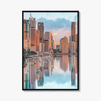 Brisbane Skyline Fine Art Photo Print, Wall Decor, Queensland Australia Poster
