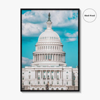 Capitol Hill Fine Art Photo Print, Washington DC, United States Congress Poster