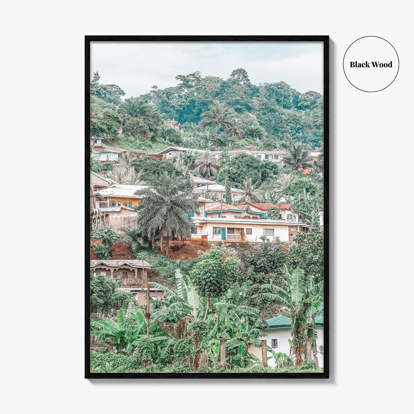 Limbe Fine Art Photo Print, Cameroon Wall Poster, West Africa Village