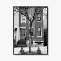 Bushwick Blue Black and White Fine Art Photo Print, Brooklyn New York City Poster