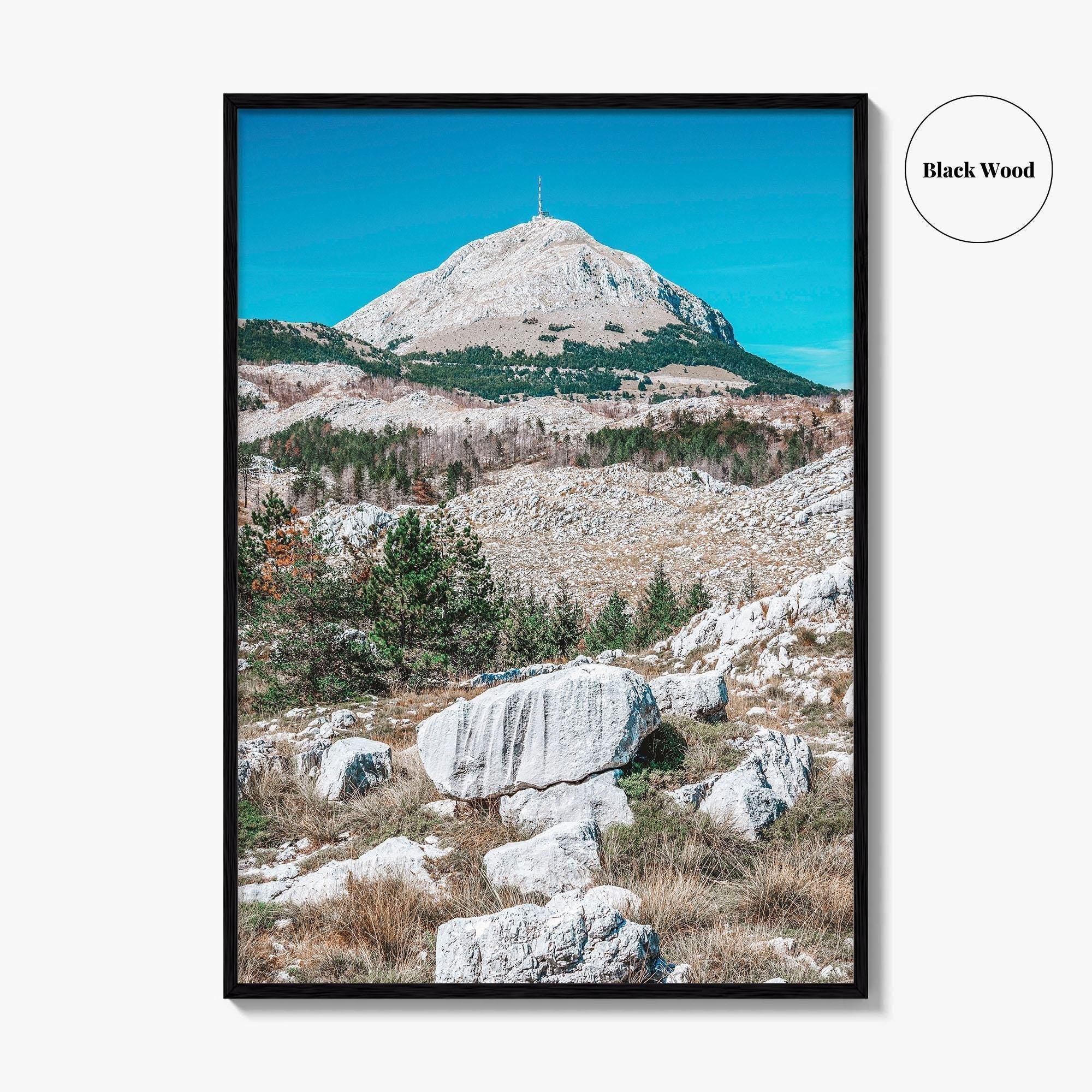 Montenegro Blue Fine Art Photo Print, Lovcen National Park, Dinaric Alps, Wall Decor Poster