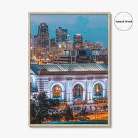 Kansas City Skyline Fine Art Photo Print, Missouri, Union Station, USA Poster