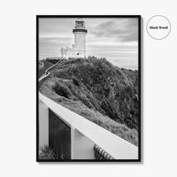 Byron Bay Black and White Fine Art Photo Print, NSW, Australia Wall Decor, Poster