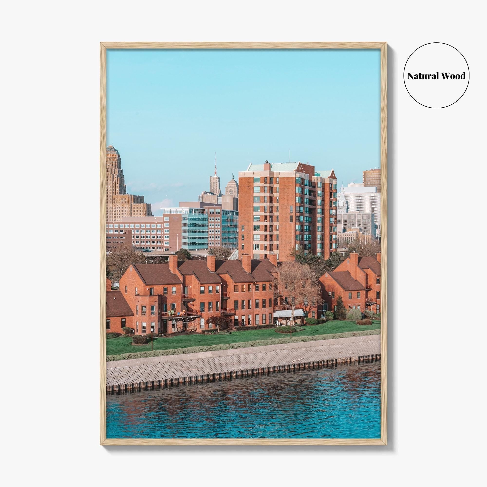 Buffalo Skyline Fine Art Photo Print, New York, NY, USA Wall Decor Poster
