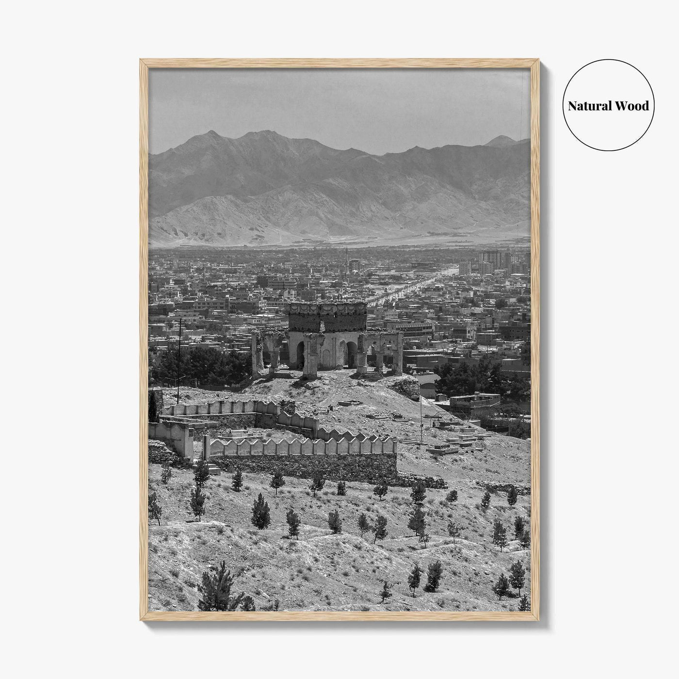 Kabul Black and White Fine Art Photo Print, Afghanistan Wall Poster