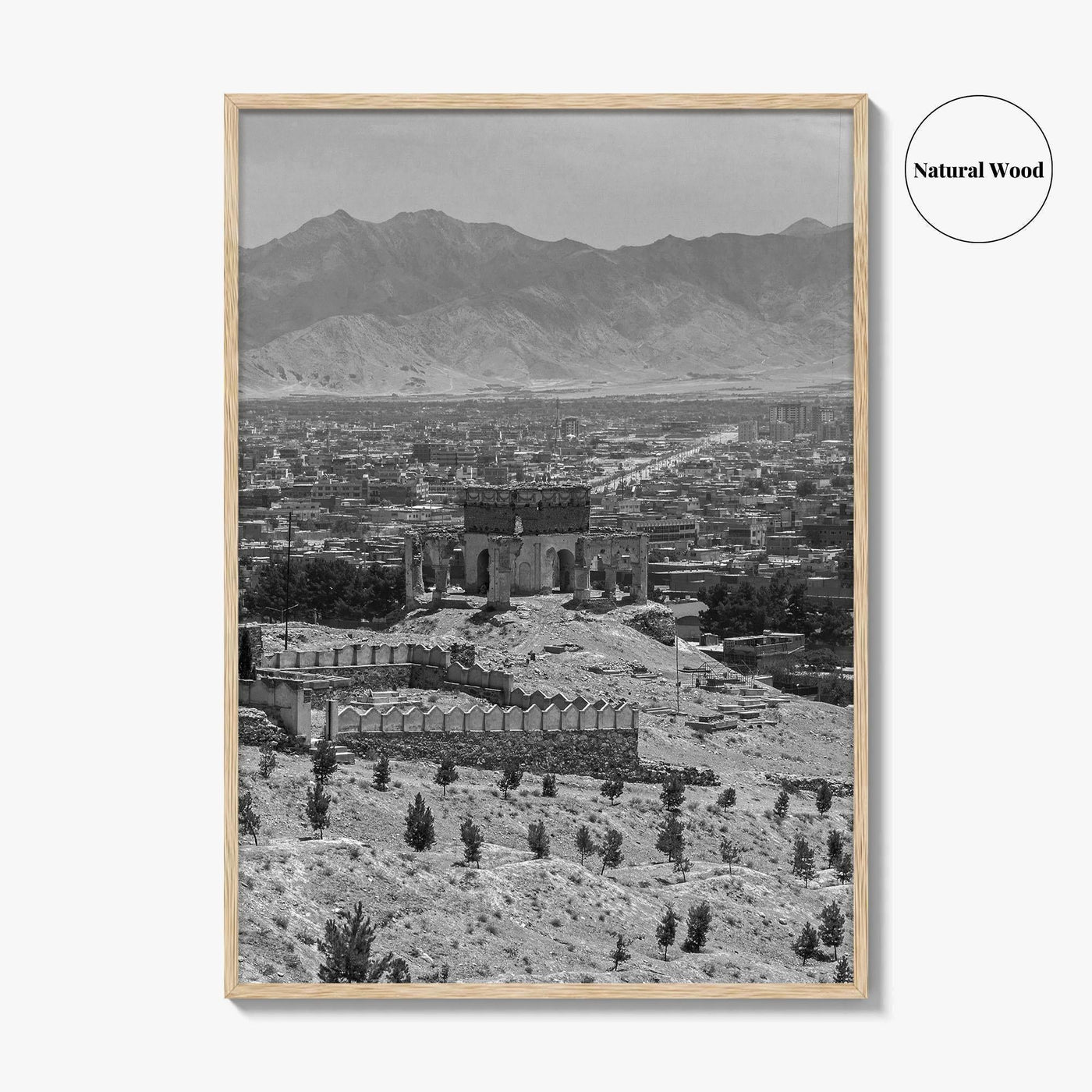 Kabul Black and White Fine Art Photo Print, Afghanistan Wall Poster