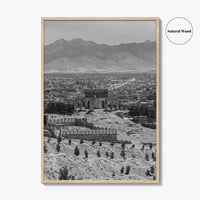 Kabul Black and White Fine Art Photo Print, Afghanistan Wall Poster