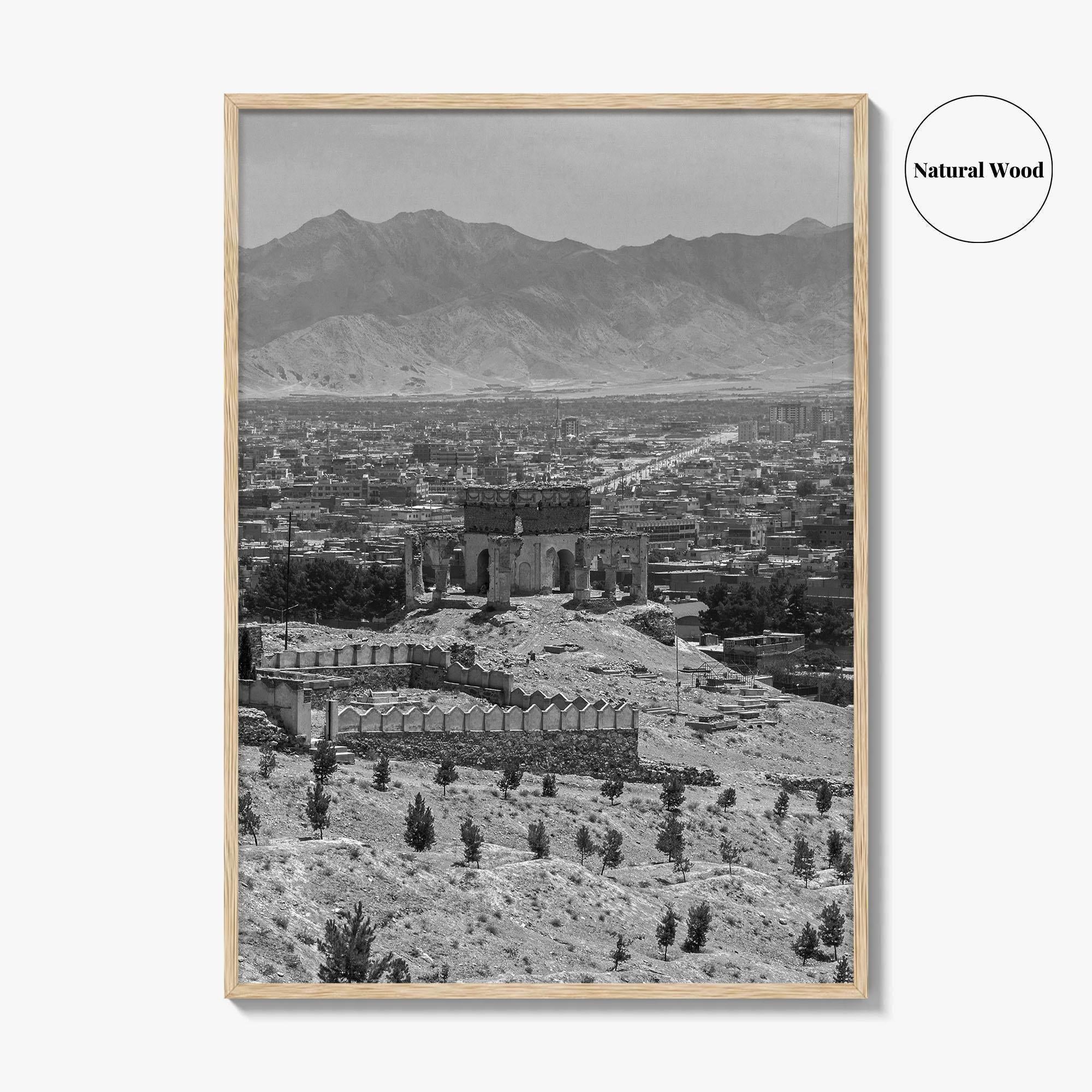 Kabul Black and White Fine Art Photo Print, Afghanistan Wall Poster
