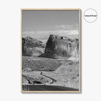 Capitol Reef Black and White Fine Art Photo Print, Utah Poster, USA Art