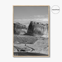 Capitol Reef Black and White Fine Art Photo Print, Utah Poster, USA Art
