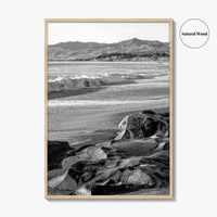Cambria Black and White Fine Art Photo Print, California Central Coast Rocks Poster