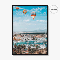 Cabo San Lucas Skyline Fine Art Photo Print, Marina Downtown, Los Cabos Mexico Poster