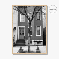 Bushwick Blue Black and White Fine Art Photo Print, Brooklyn New York City Poster