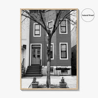 Bushwick Blue Black and White Fine Art Photo Print, Brooklyn New York City Poster