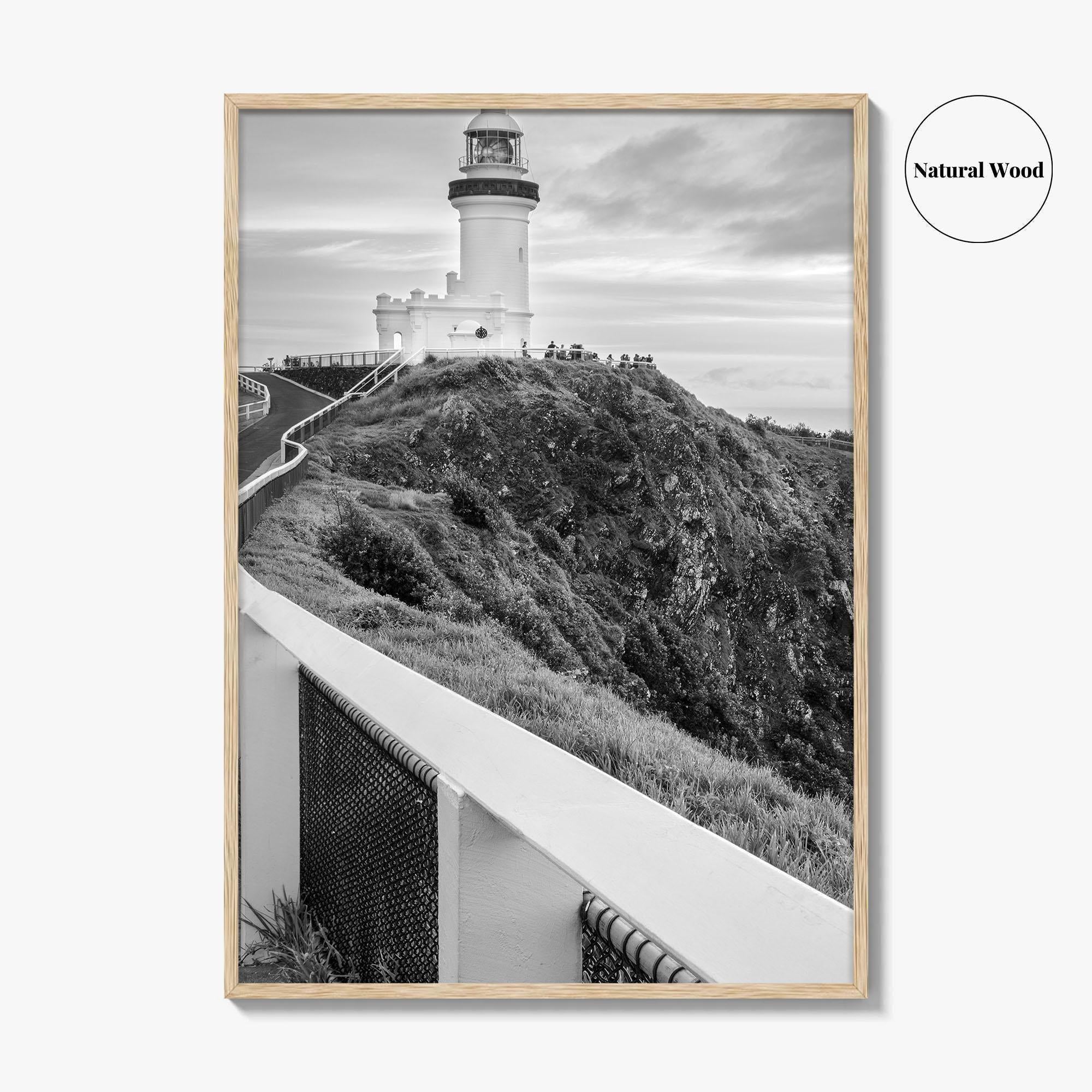 Byron Bay Black and White Fine Art Photo Print, NSW, Australia Wall Decor, Poster