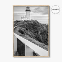 Byron Bay Black and White Fine Art Photo Print, NSW, Australia Wall Decor, Poster