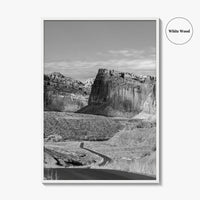 Capitol Reef Black and White Fine Art Photo Print, Utah Poster, USA Art