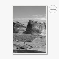Capitol Reef Black and White Fine Art Photo Print, Utah Poster, USA Art