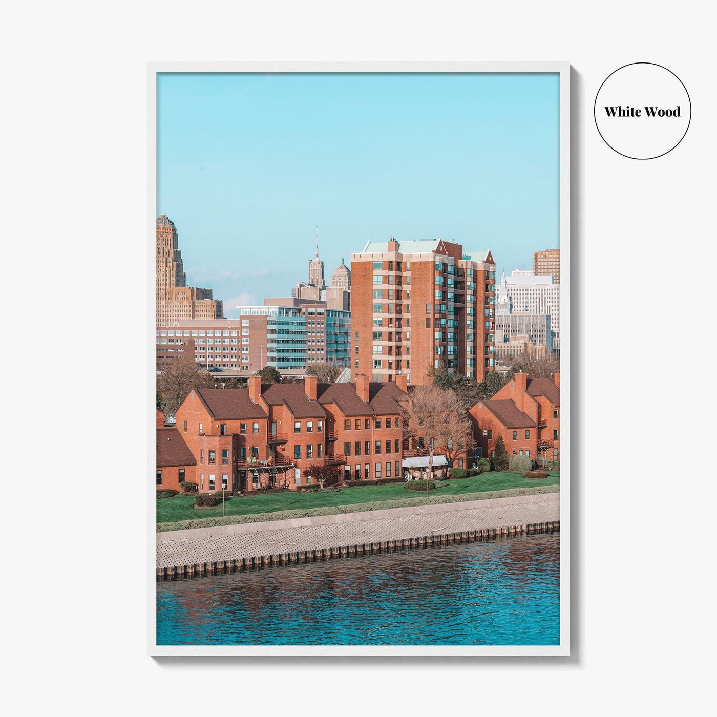 Buffalo Skyline Fine Art Photo Print, New York, NY, USA Wall Decor Poster