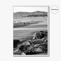 Cambria Black and White Fine Art Photo Print, California Central Coast Rocks Poster