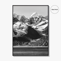 Glacier Bay Black and White Fine Art Photo Print, Alaska Inside Passage Poster