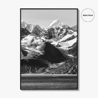 Glacier Bay Black and White Fine Art Photo Print, Alaska Inside Passage Poster
