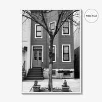 Bushwick Blue Black and White Fine Art Photo Print, Brooklyn New York City Poster