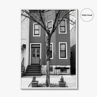 Bushwick Blue Black and White Fine Art Photo Print, Brooklyn New York City Poster