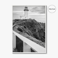 Byron Bay Black and White Fine Art Photo Print, NSW, Australia Wall Decor, Poster