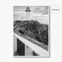 Byron Bay Black and White Fine Art Photo Print, NSW, Australia Wall Decor, Poster