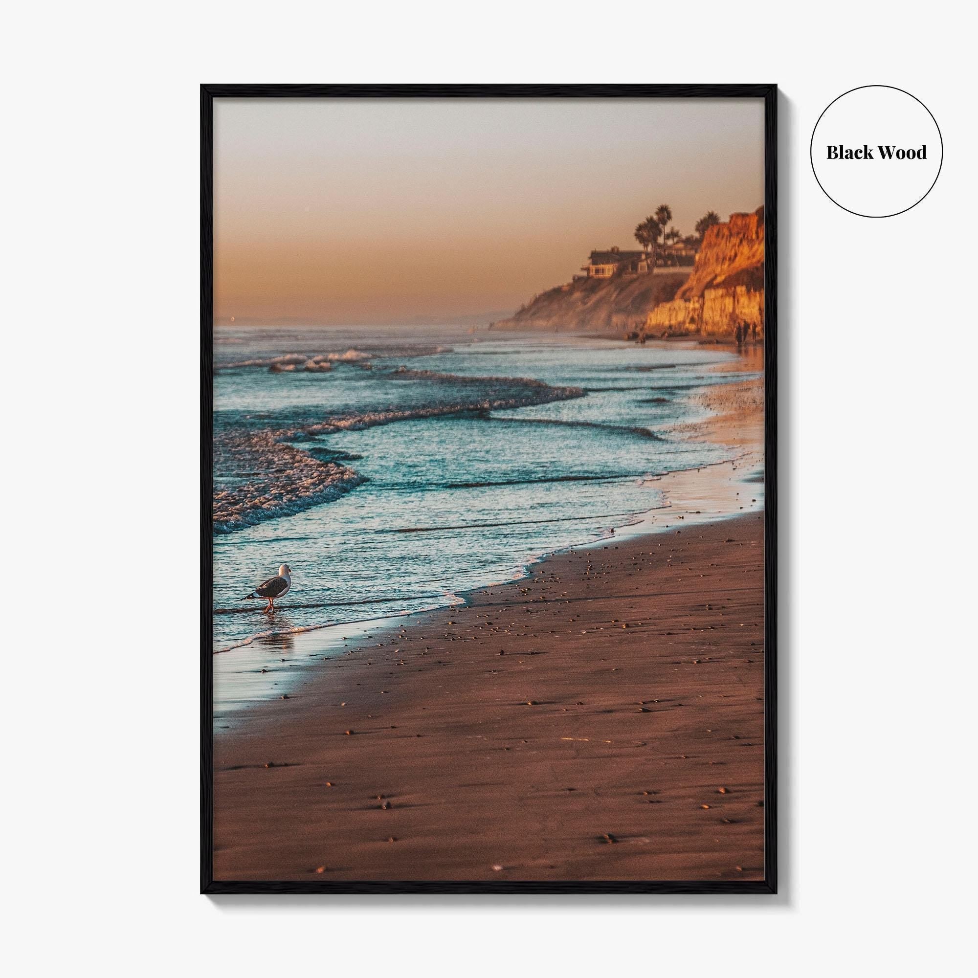 Carlsbad Fine Art Photo Print, California, Coastline Beach Bluff, San Diego, Wall Decor Poster