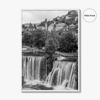 Jajce Black and White Fine Art Photo Print, Bosnia and Herzegovina, Pliva Waterfall