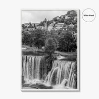 Jajce Black and White Fine Art Photo Print, Bosnia and Herzegovina, Pliva Waterfall