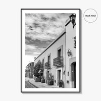 Oaxaca de Juarez Black and White Fine Art Photo Print, Mexico Poster