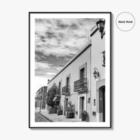 Oaxaca de Juarez Black and White Fine Art Photo Print, Mexico Poster