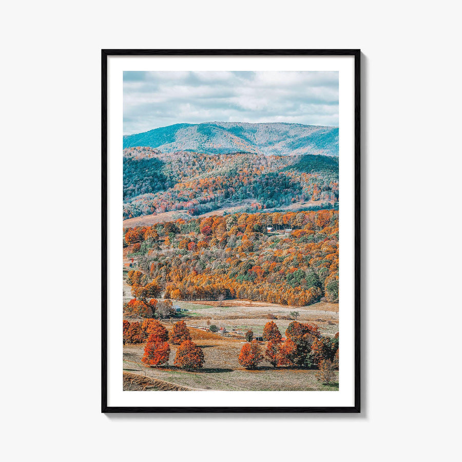 Highland County Virginia Fine Art Photo Print, Monterey, Blue Grass, Aerial Landscape, Wall Decor