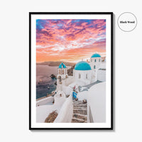 Santorini Fine Art Photo Print, Oia Greece Wall Decor Poster