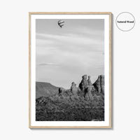 Sedona Black and White Fine Art Photo Print, Arizona Poster, USA