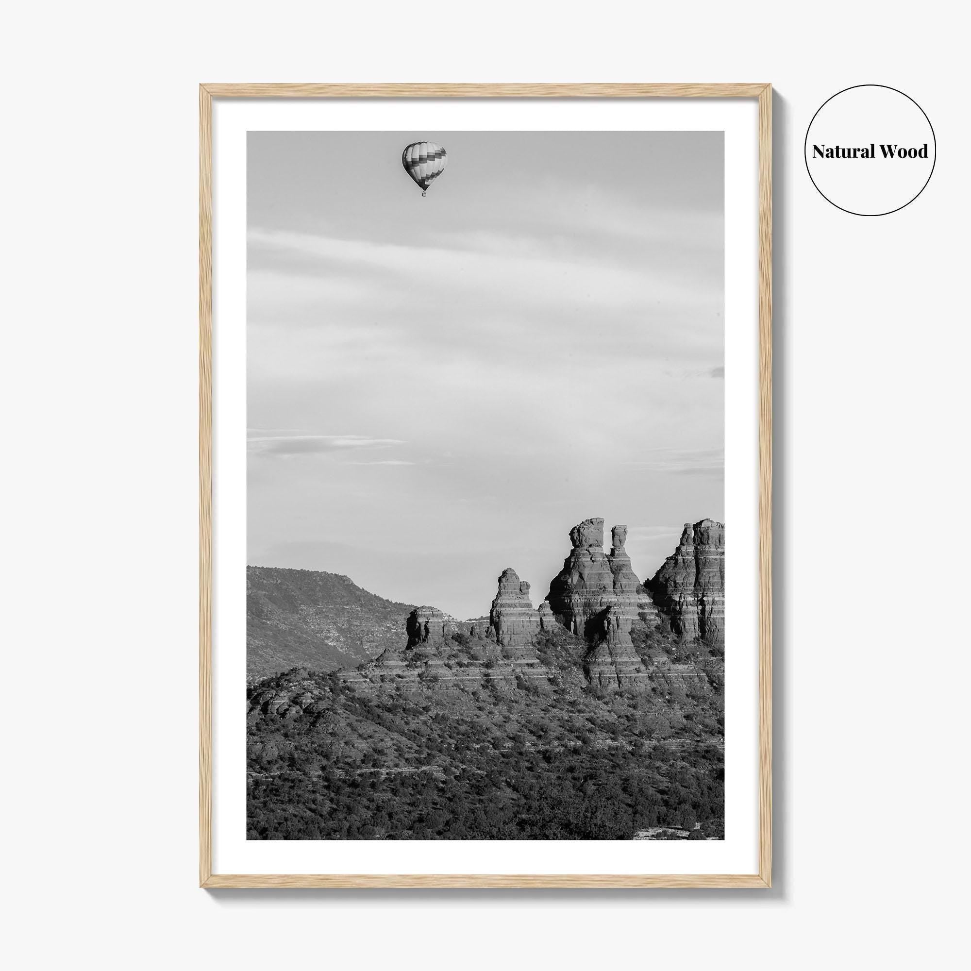 Sedona Black and White Fine Art Photo Print, Arizona Poster, USA
