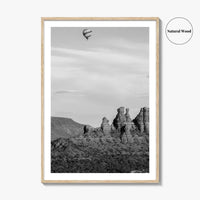 Sedona Black and White Fine Art Photo Print, Arizona Poster, USA