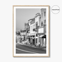 Santa Fe Black and White Fine Art Photo Print, New Mexico Wall Poster, USA