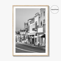 Santa Fe Black and White Fine Art Photo Print, New Mexico Wall Poster, USA